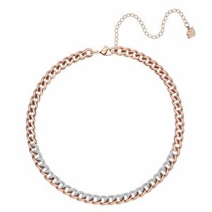 NWT : Swarovski rose gold and crystal necklace